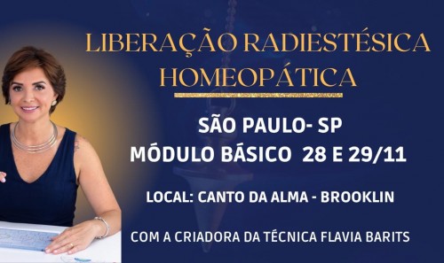 Liberação Radiestésica Homeopática Básica - São Paulo - SP 2024
