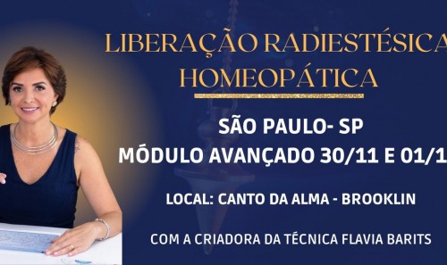 Liberação Radiestésica Homeopática Avançada - São Paulo - SP 2024