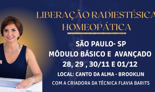 Liberação Radiestésica Homeopática Básica e Avançada - São Paulo - SP 2024