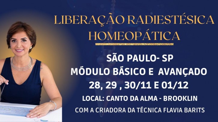 Liberação Radiestésica Homeopática Básica e Avançada - São Paulo - SP 2024